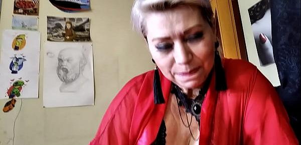  Hot granny sucks grandpa&039;s dick and he pounds her in her mature cunt...
